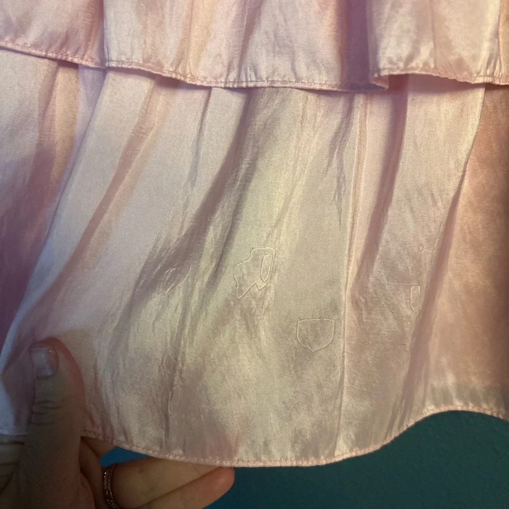 Love Shack Fancy Pink Ruffled Tiered Dress for Kids size‎ 2/3